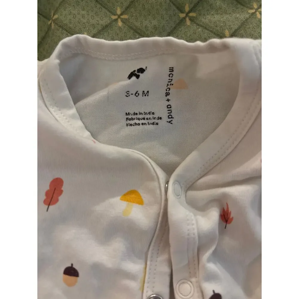 MONICA & ANDY LOT 3-6 month snap pajamas